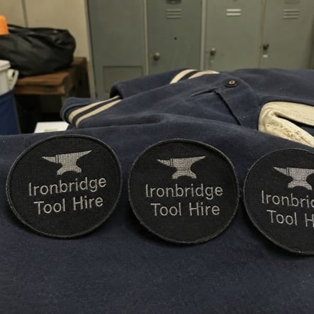Customized iron on patches for schools and varsity programs