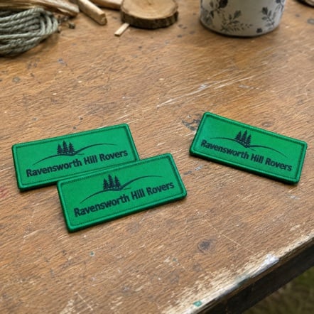 Customized iron on patches for scouts and youth groups